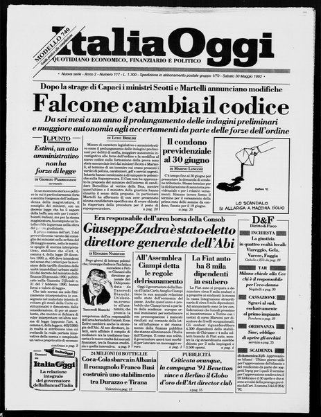 Italia oggi : quotidiano di economia finanza e politica